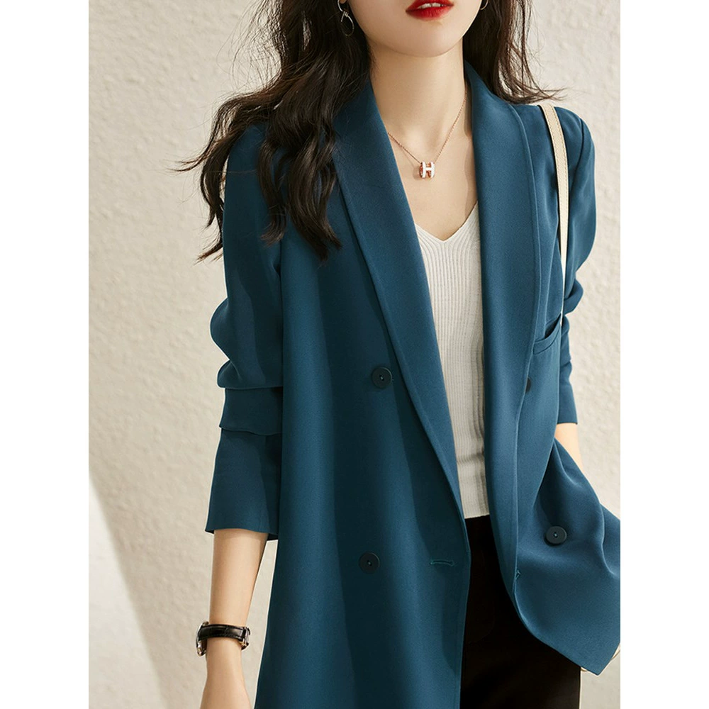 Новинка лета 2024: Элегантный утягивающий блейзер для полных женщин, тонкий пиджак [2303]