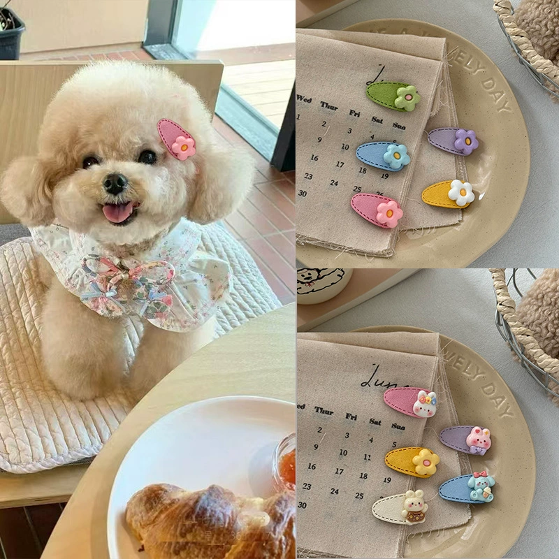 Щенок заколки для волос мультфильм милый собачий головной убор набор bb-зажим Йоркша Тедди кот карты фабрики оптом