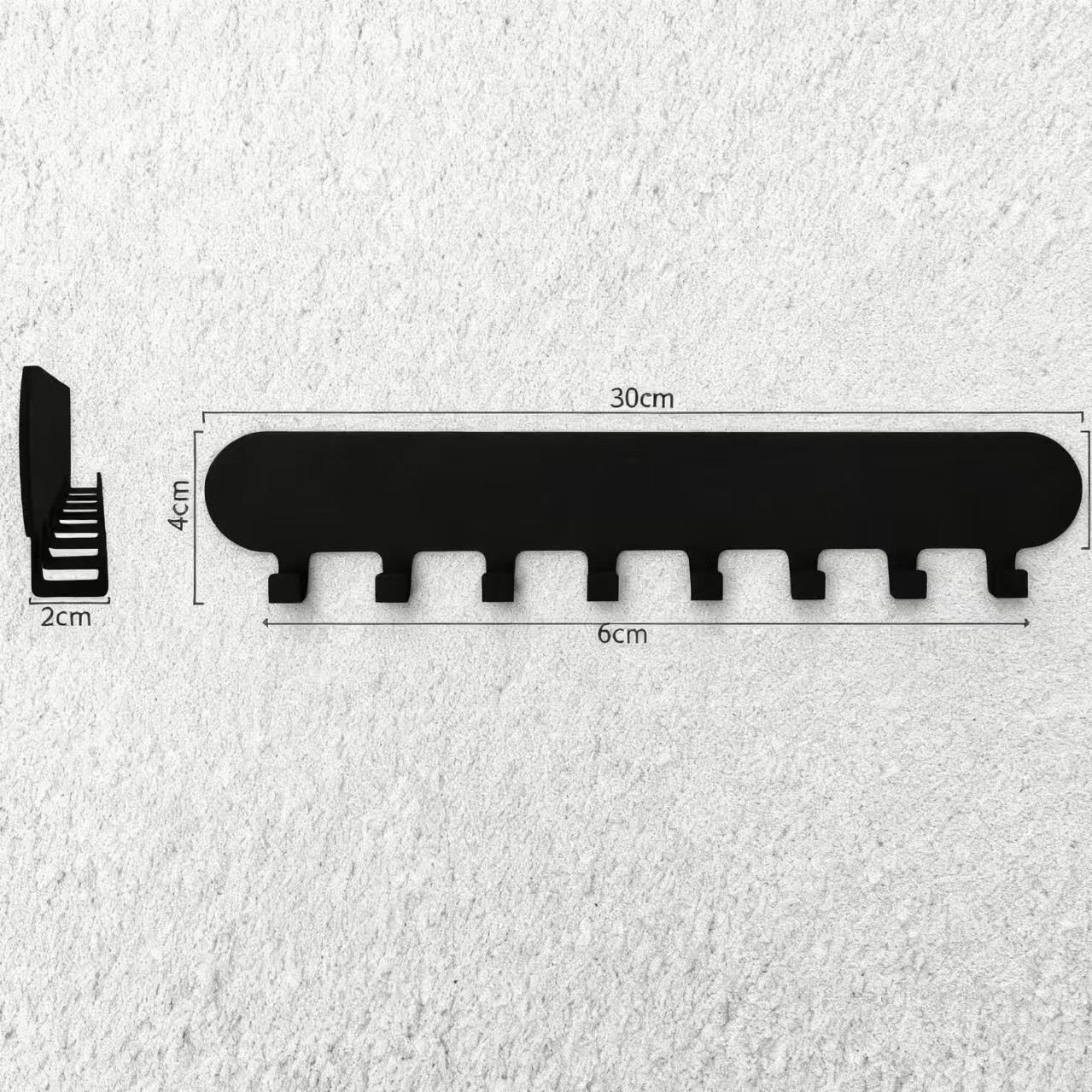Cross-Border Clothing and Hat Hooks, Storage Home Decor Accessories, Decorative Key Wall Hooks, No-Drill Wall Decoration, Iron Art Storage Rack