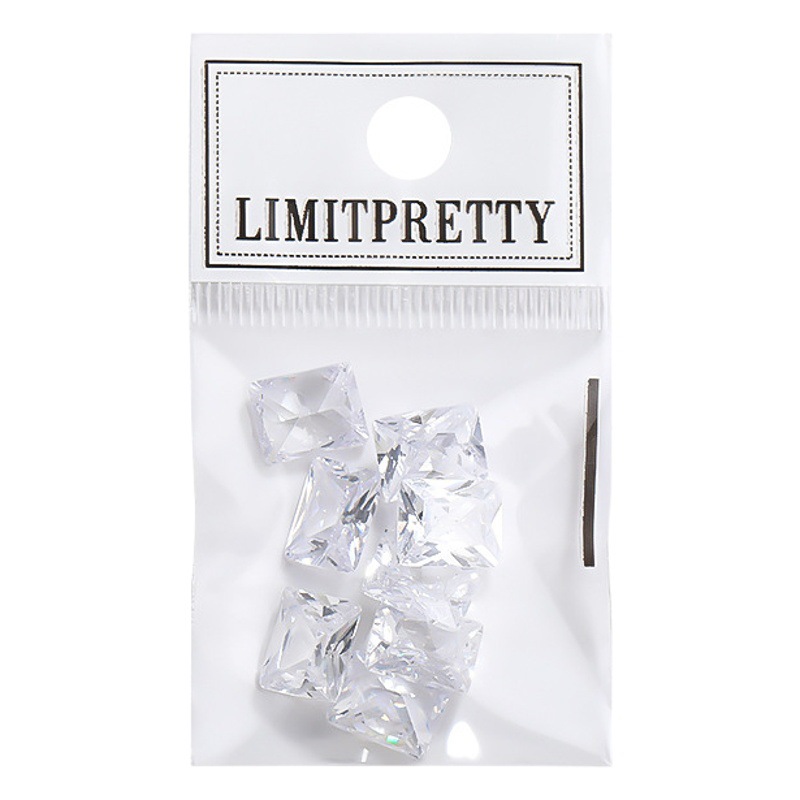 Joyería de uñas diamante flash de alta gama boutique de circón Super Flash decoración de diamantes de uñas de alto carbono transparente accesorios de caramelo de roca