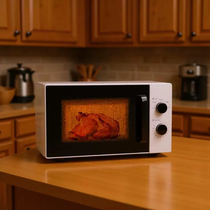 跨境欧美式家用25L微波炉转盘加热预约定时微波炉Microwave/oven