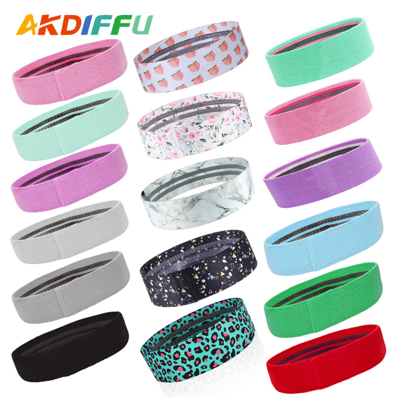 Banda elástica de yoga para caderas – anillo de resistencia de algodón, ideal para ejercicios de glúteos y piernas