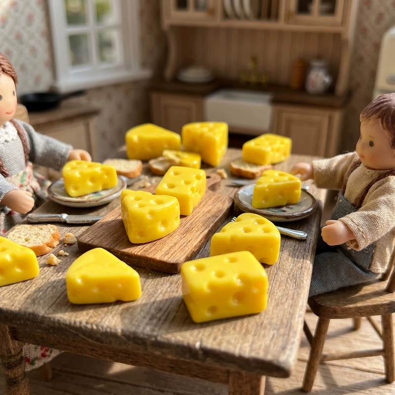 Миниатюрный набор игрушечной сыра треугольники для кукол и DIY