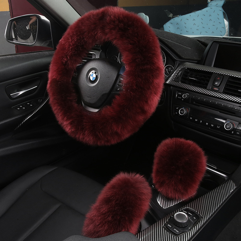 포도 레드 핸들 커버 + 기어 커버 + 사이드 브레이크 커버