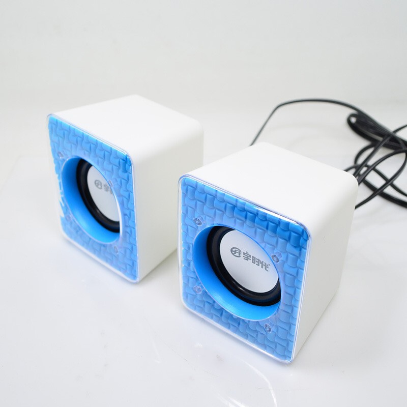 Le'Erfei/Yu Shidai V02 Desktop Computer Notebook Mini Speaker Multimedia USB Subwoofer Gift Speaker