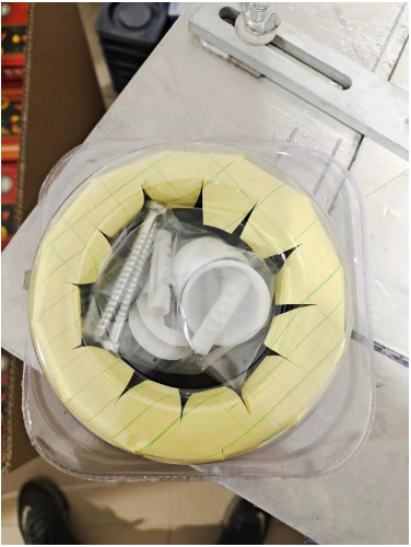 Toilet flange, toilet odor isolation sealing ring, left flange sealing ring details Picture