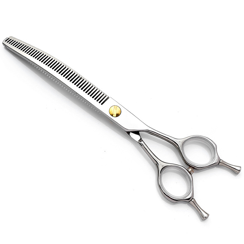 Tijeras de belleza para mascotas tijeras profesionales para mascotas tijeras de dientes curvos tijeras de corte de pelo de hueso de pescado herramientas de corte de pelo de perro de peluche