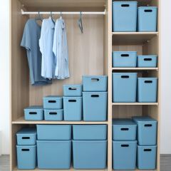 廠家批發塑料衣物厚收納箱帶蓋加大加高雜物收納儲物箱收納盒塑料