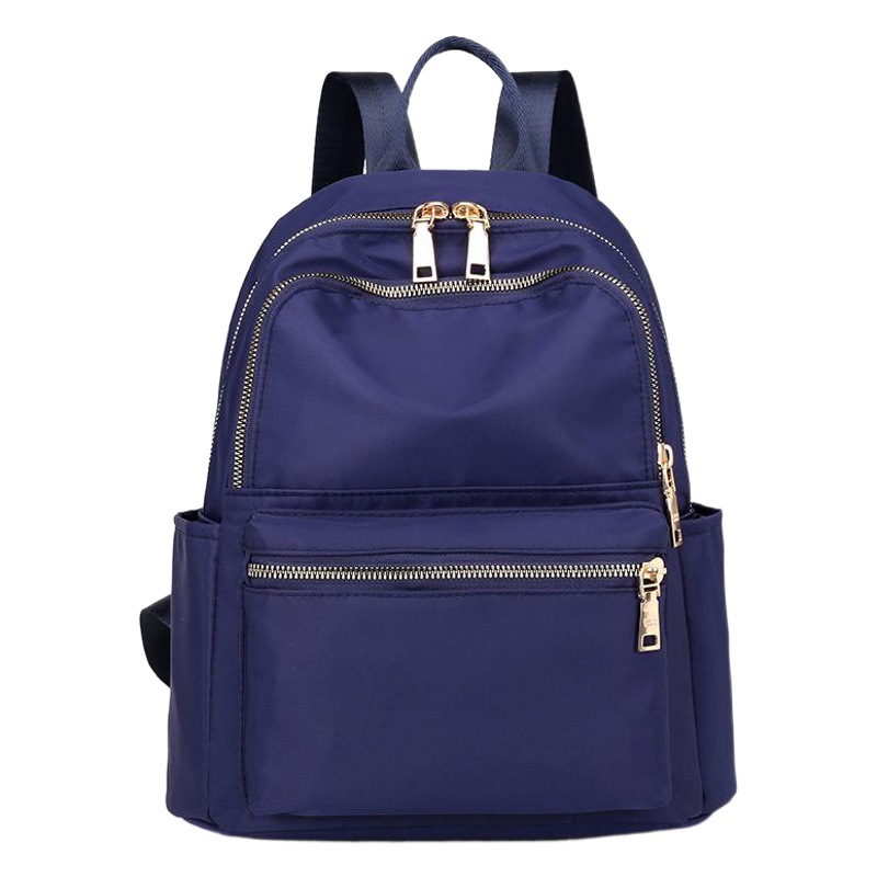 Mochila de fabricante de las mujeres de estilo coreano de moda casual mochila de nylon a juego de tela Oxford Negro Mochila pequeña