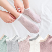 厂家直售袜子女  春夏浅口隐形袜  镂空硅胶防滑船袜