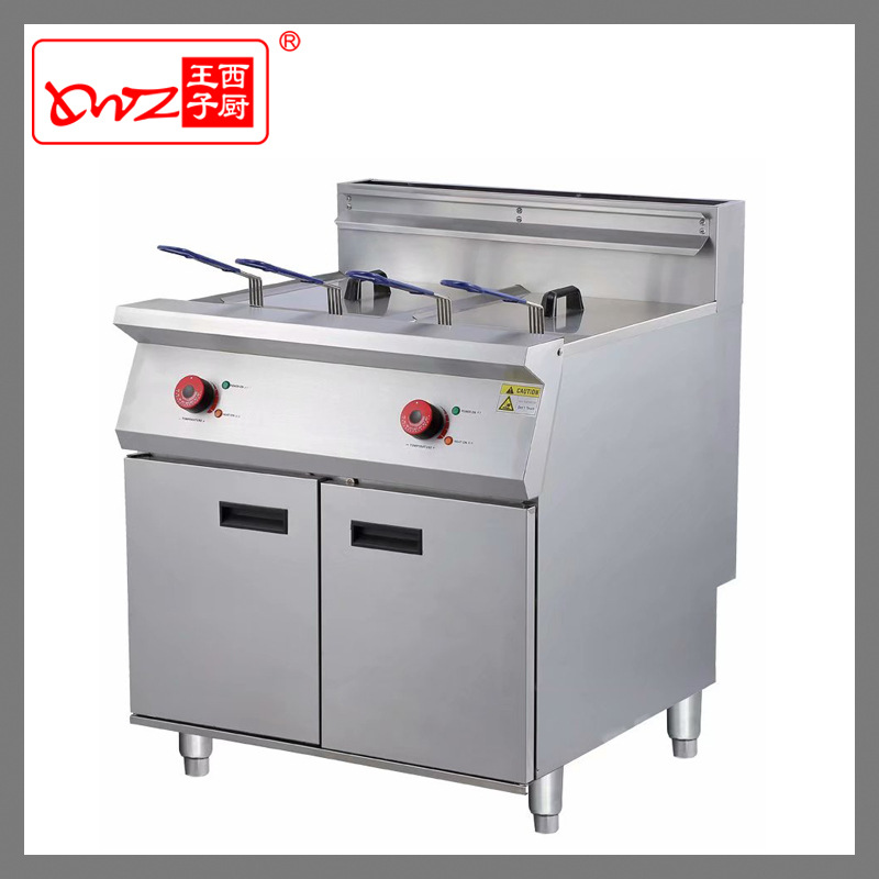 广州王子西厨油炸机DF-26-2立式双缸电炸炉 薯条机 餐饮厨房设备