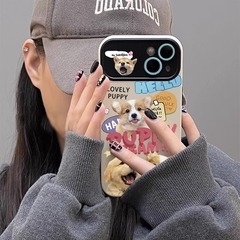 蘋果15手機殼14適用iphone13max可愛12pro軟保護套11plus四隻小狗