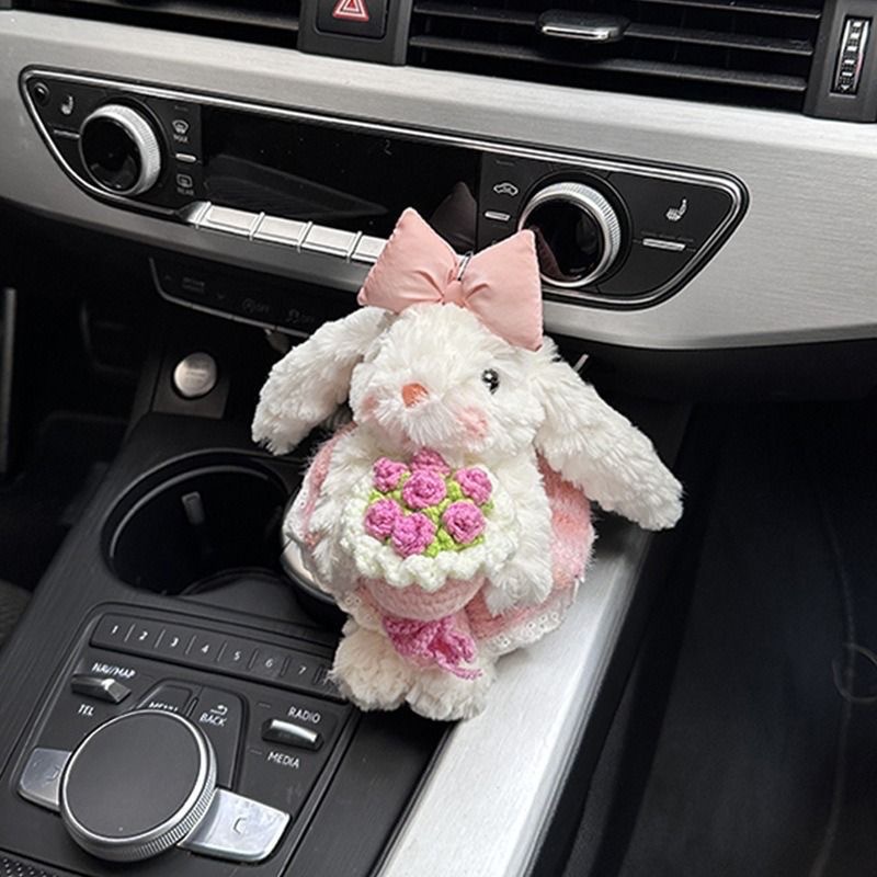 Pink holding flowers-hand rope