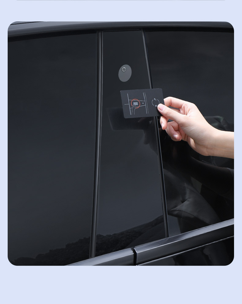 Suitable for the New Version of Tesla Model Y/3 Center Pillar Film B-Pillar Swipe Card Protective Film Car Exterior Accessories