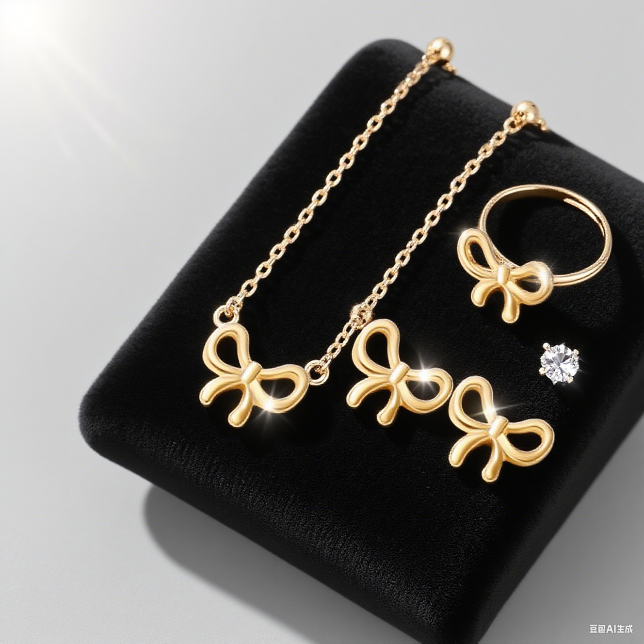 brand set with bow
