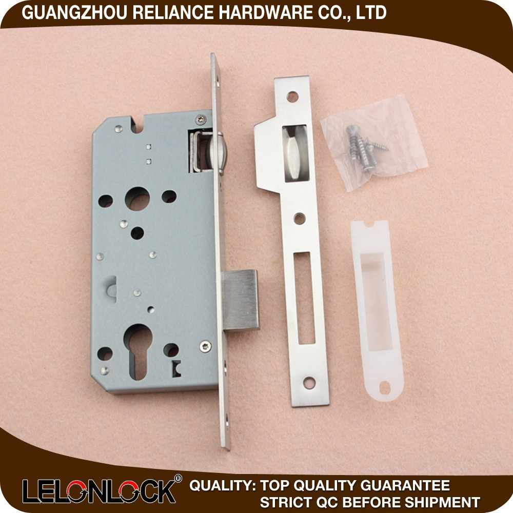 Cerradura de bola de acero inoxidable estándar europeo personalizada 85 serie de cerradura de bola de puerta de entrada a prueba de viento accesorios de cerradura de puerta interior