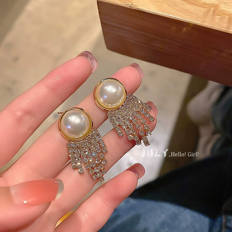 Серьги, серебряные иглы, стиль Шанель, серебро 925 пробы, легкий роскошный стиль, высококачественный стиль