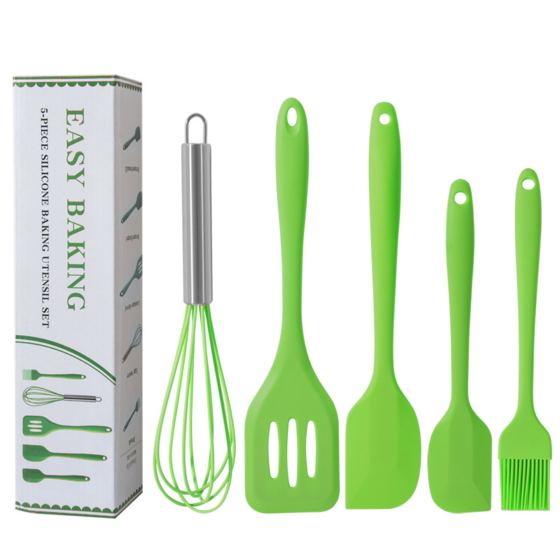 Silicone scraper, brush, kitchenware, set, 5 pieces 3