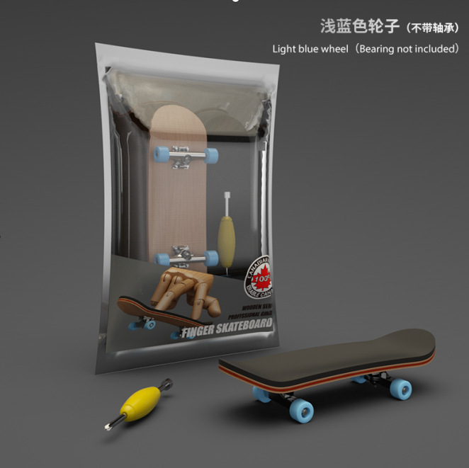 메이플 스케이트 보드와 신발 한 켤레 (베어링 없음)