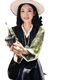 Chinese Print Ethnic Style Mongolian Elegant Black Lhasa Tibetan Dress Long Dress Women's Chinese Style Bora Daily Hanfu
