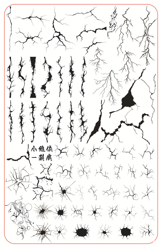 小维依跨境磨砂雾面美甲转印钢板印花工具蕾丝卡通带背板批发|undefined