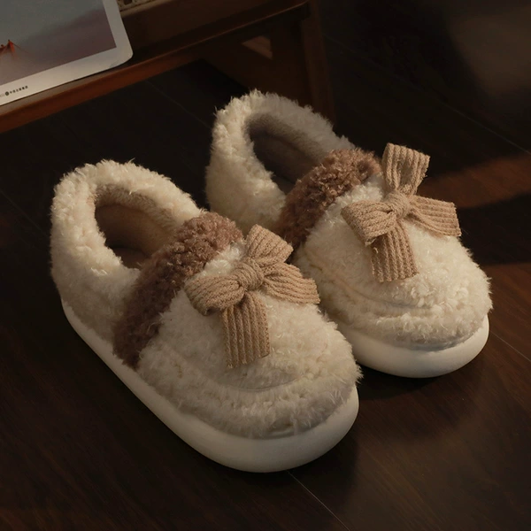 With bow, white