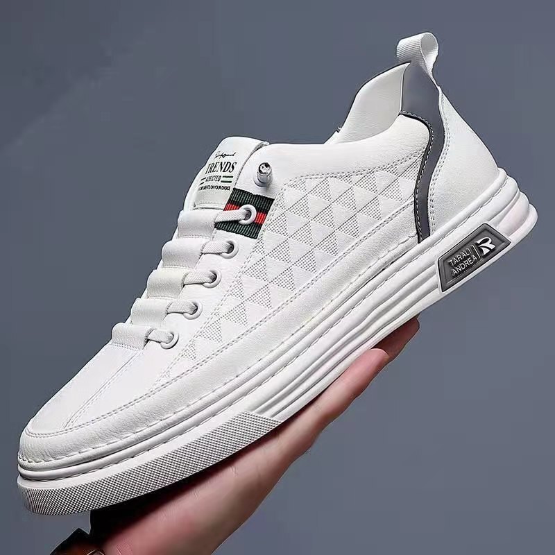 Men's Casual Shoes Spring and Summer Men's Shoes New Breathable sneaker Men's Trendy All-match White Shoes Student Board Shoes Trendy