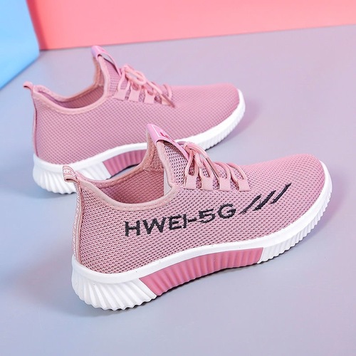 Women's Casual Sports Shoes Spring and Summer Soft Sole Student Running Shoes Low Top Mother's Shoes