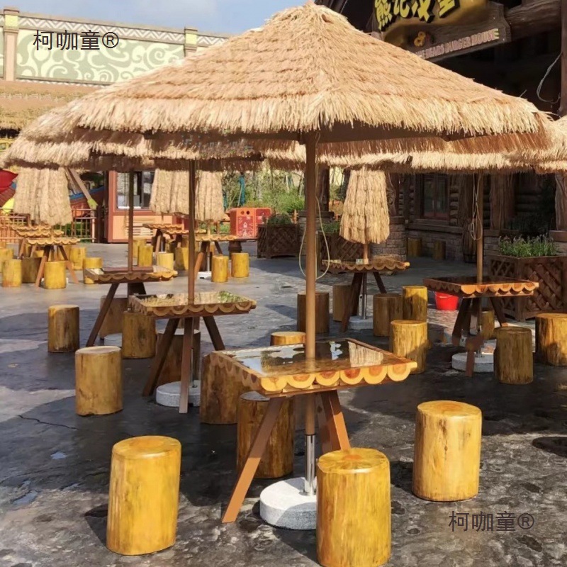 Net Red Stall Umbrella Outdoor Umbrella Scenic Spot Middle Column Umbrella Seaside Homestay Mao Camping Base Sunshade Beach Hugh Mai Taibao