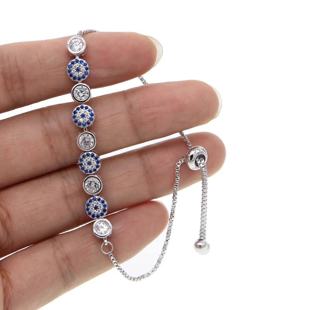 Lucky Evil Eye Red String Bracelet Adjustable Protection Jewellery_voghion.com