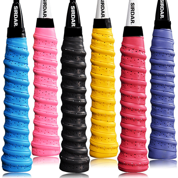 Non-slip tennis racket for badminton