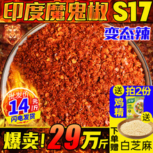 印度椒辣椒面辣500g干辣椒粉四川超辣魔鬼辣中粗变态香辣海椒面