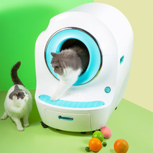 宠物猫砂盆智能收集猫咪如厕数据红外感应APP操控清洁自动除臭
