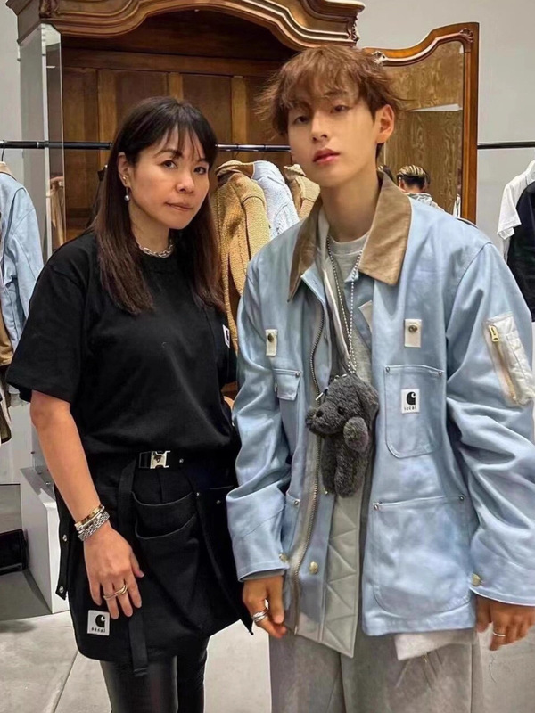 高品质卡哈联名Sacai x Carhar解构休闲假两件工装夹克外套男女款|undefined
