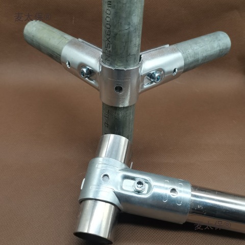 32mm圆管接头铁管固定卡扣一寸管卡扣镀锌管接头圆管铁管接麦太保