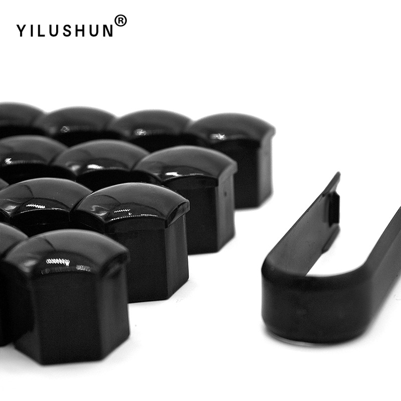 17mm 19mm 21mm universal del neumático de coche tapón rosca cubo decorativo plástico tuerca cubierta protectora