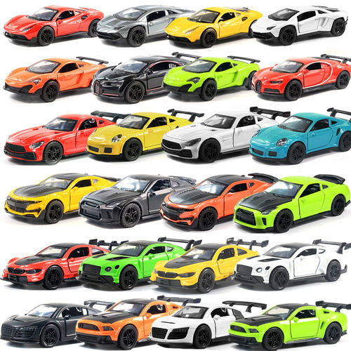 Hundreds of off-road alloy car models children's toys door opening car model gifts sports car cake decoration ornaments for boys