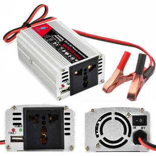 Car Outdoor Solar Inverter 300W400W500W600W Battery Clip Cigarette Lighter PoWer Converter
