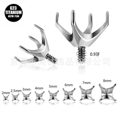 Серьги с цирконом, пирсинг для губы ручной работы, DIY