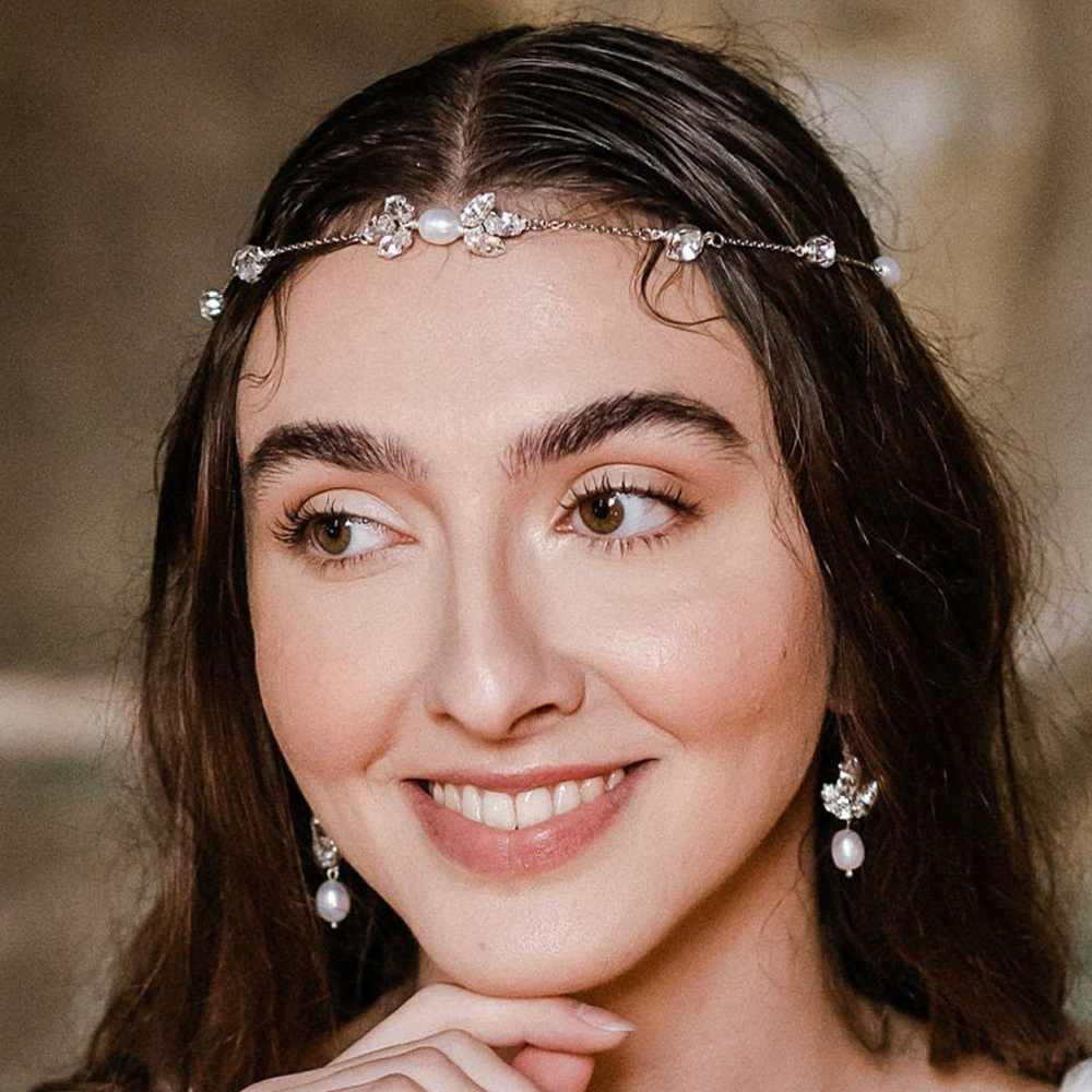 Трансграничные новые стразы лба цепи для волос простой богемный европейский и американский свадебный головной убор hair chain