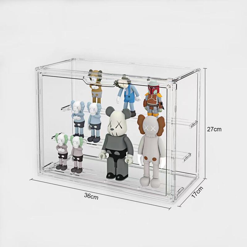 バッグ収納透明アクリルディスプレイボックス、フィギュアディスプレイケース、書籍、ブラインドボックス、おもちゃ、アクリル収納ボックス|undefined