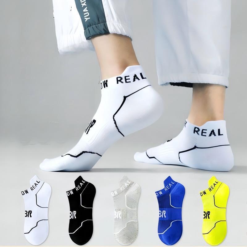 Men's Socks Plus Size Spring and Summer Pure Cotton Short Socks Loose Socks Low-Cut Youth Running Short Sports Socks