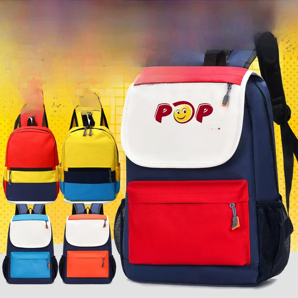 Primary school student schoolbag customized printed logo kindergarten tutorial training educational institution advertising manufacturer schoolbag customized