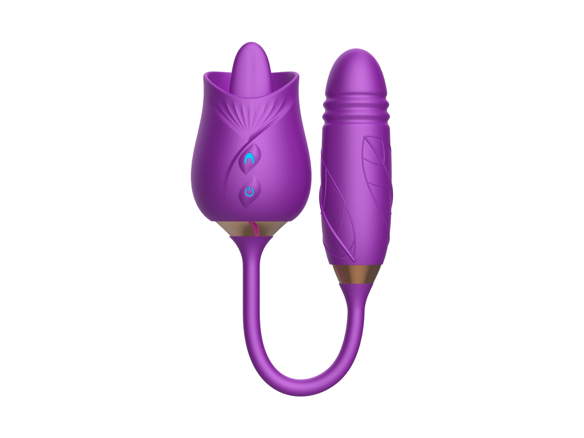 3 generación lengua lamida bolsa retráctil púrpura largo