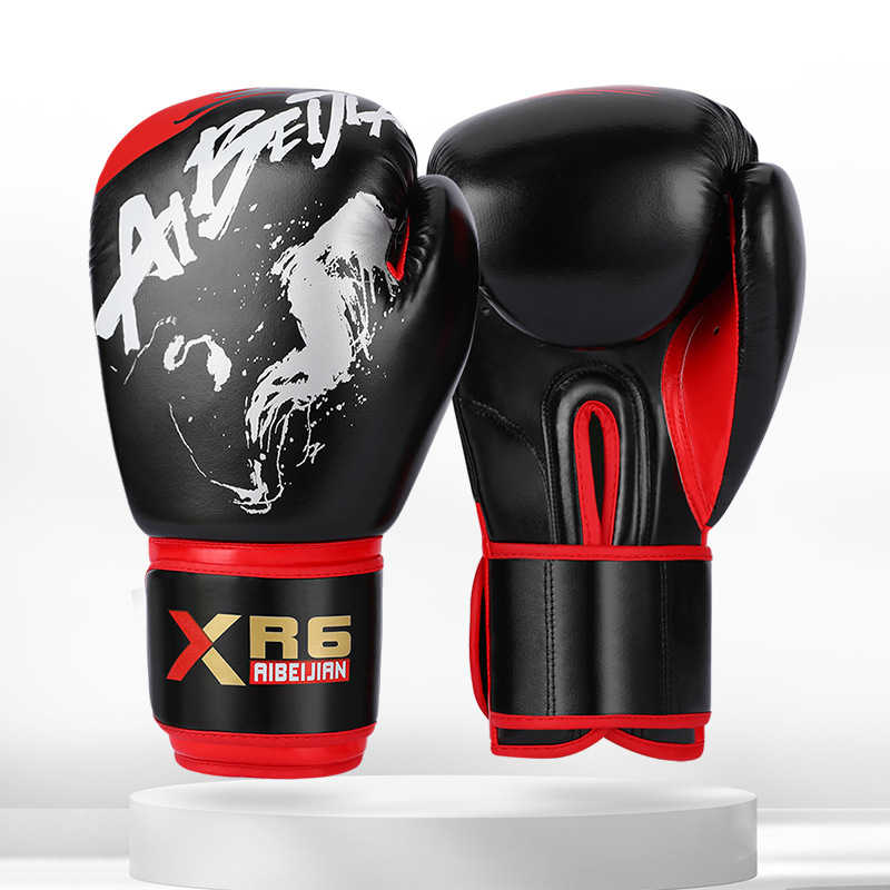 Guantes de boxeo de fábrica de origen personalizados Guantes de entrenamiento de combate Sanda para adultos profesionales Guantes de boxeo