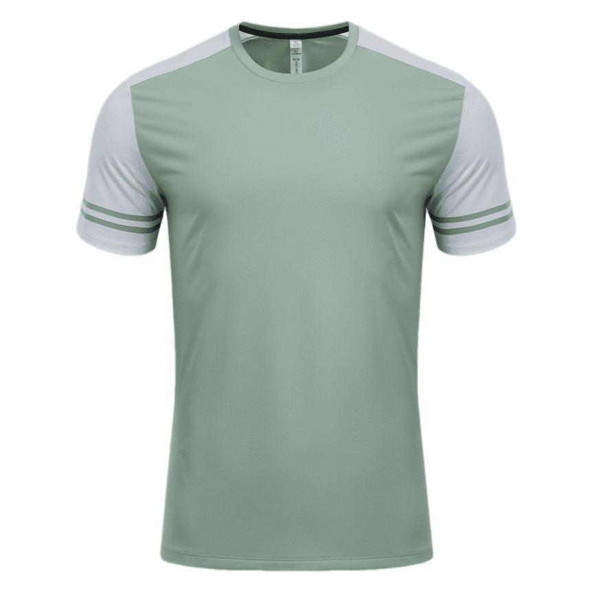 Camiseta de moda de verano de manga corta de hielo delgada camiseta de cuello redondo elástica secado rápido acondicionamiento físico top