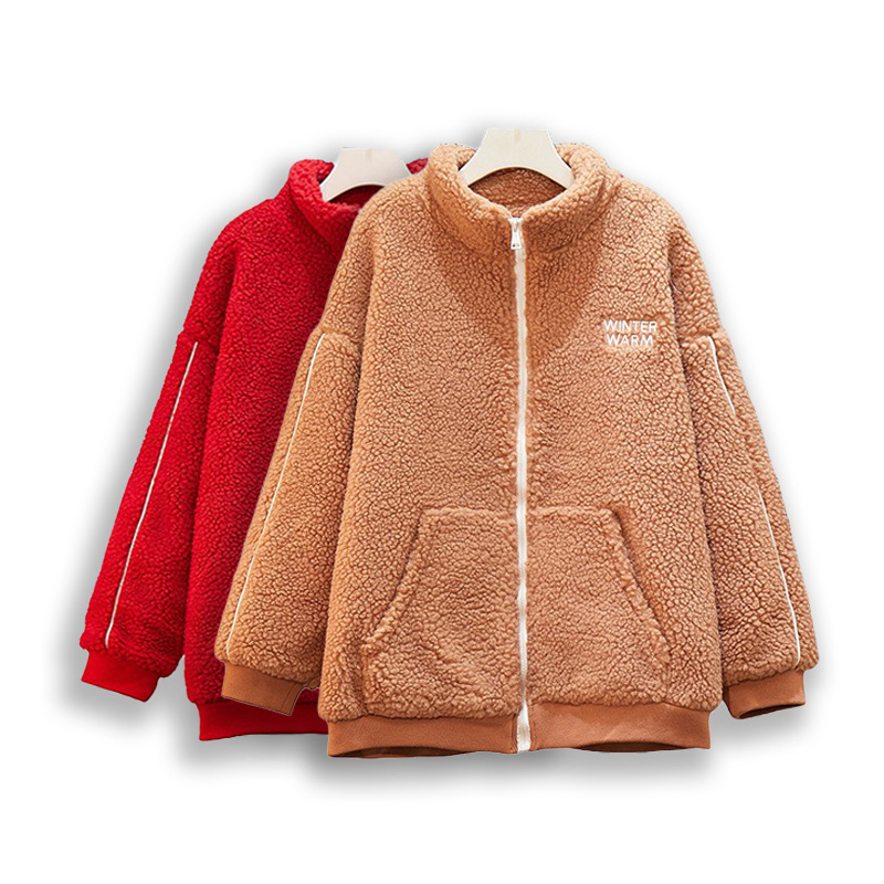 【Clearance Sale】Plus Size Women's Thickened and Oversized Coat for Autumn and Winter, Warm Outerwear for Slightly Chubby Girls, Suitable for Festivals
