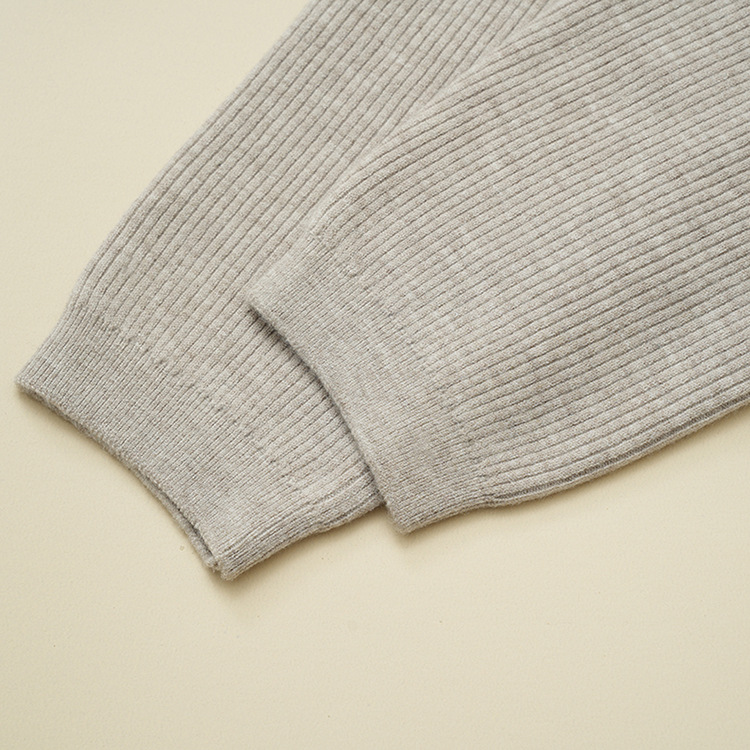 Quần len cashmere nam lưng cao dày ấm — Màu xám đậm của nam giới chi tiết 20