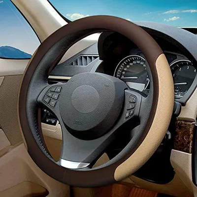Non-Slip and Wear-Resistant Handle Cover, Steering wheel cover - brown-color-38cm