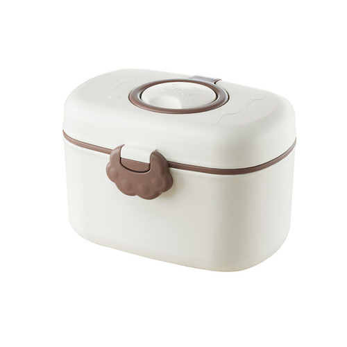 小熊奶粉盒便携外出婴儿宝宝米粉盒零食分装格储存罐密封防潮防水